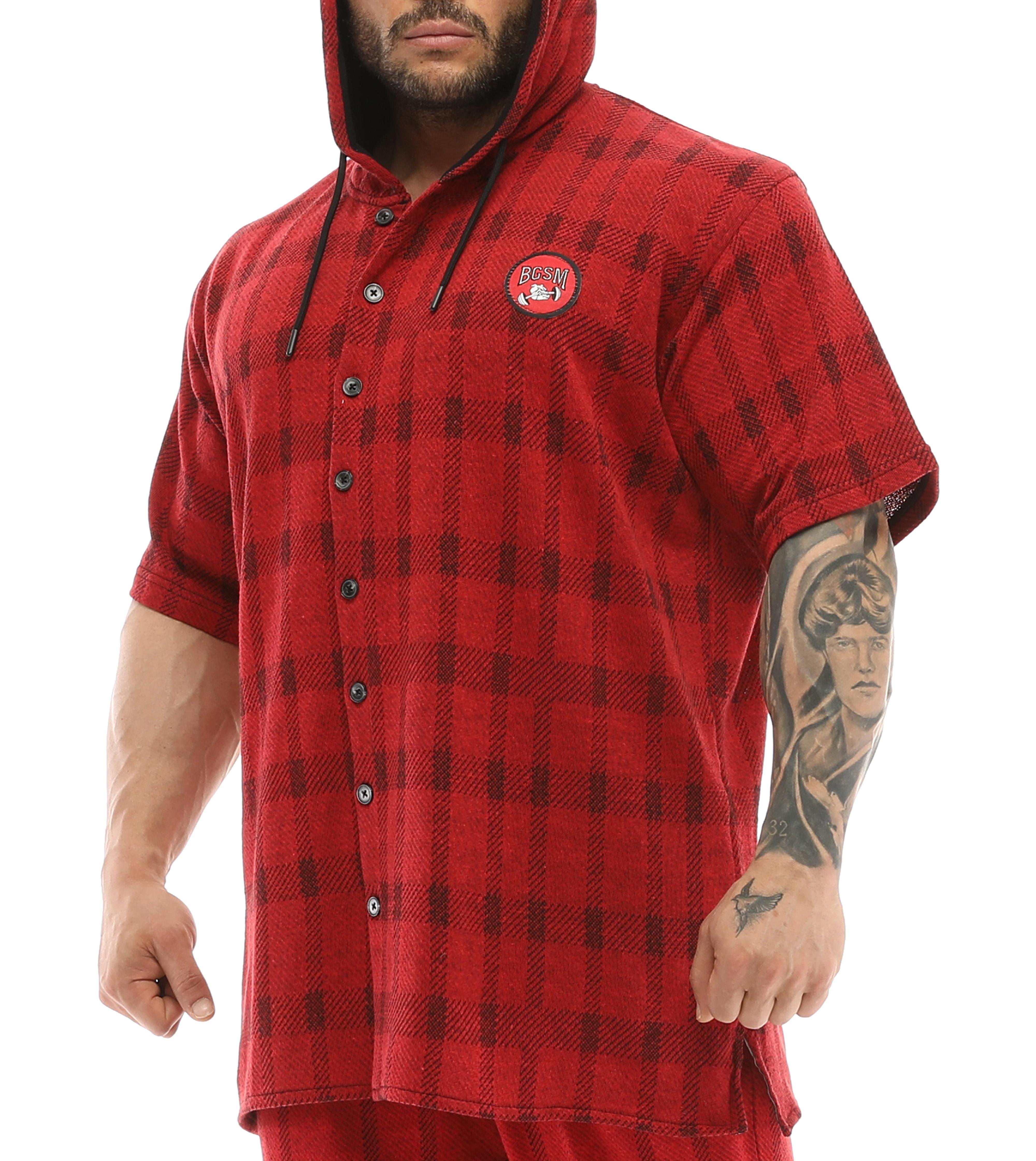 Men's Oversize Hooded Short Sleeve Shirt