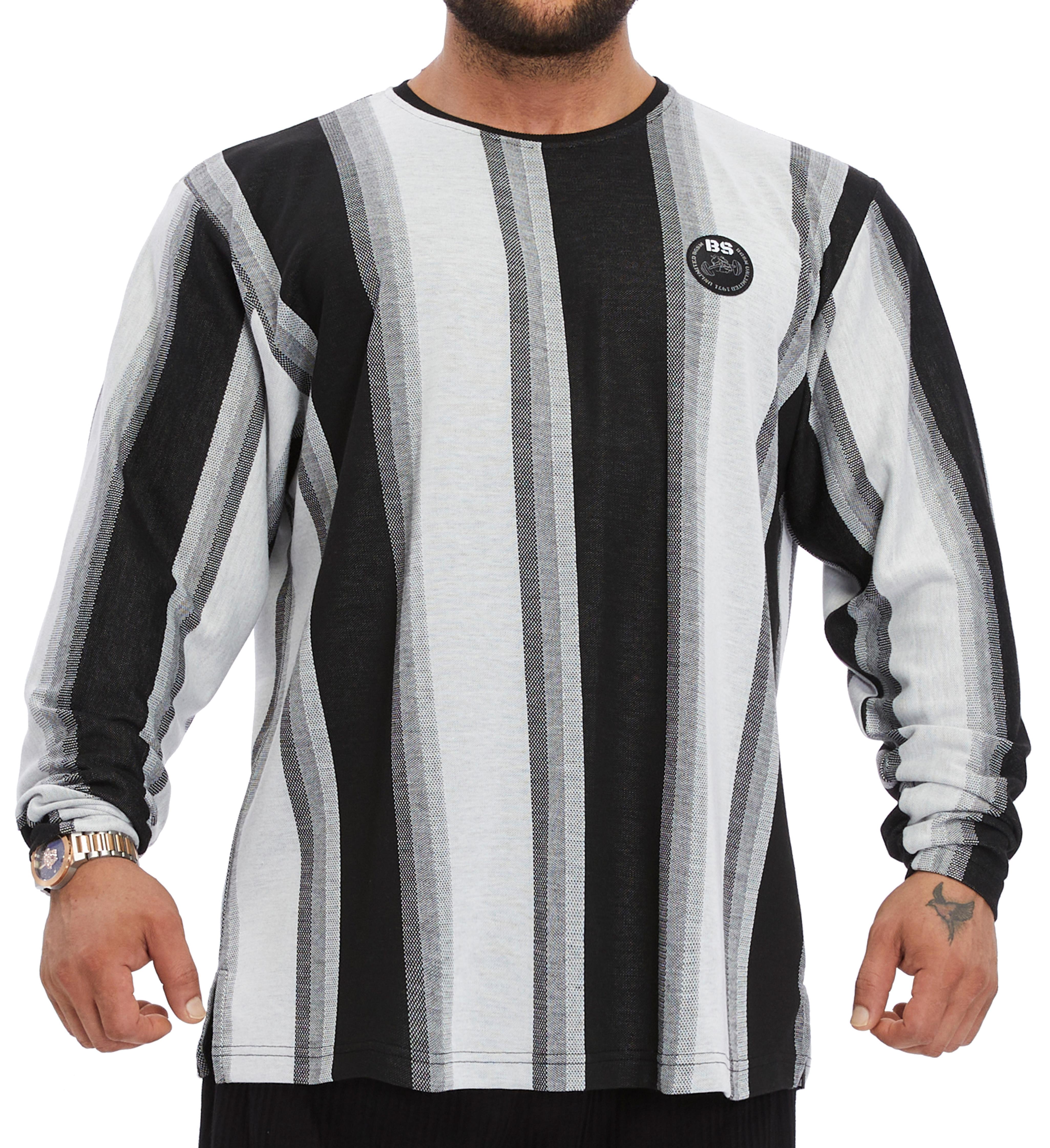 Men's Oversize Striped Sweatshirt  