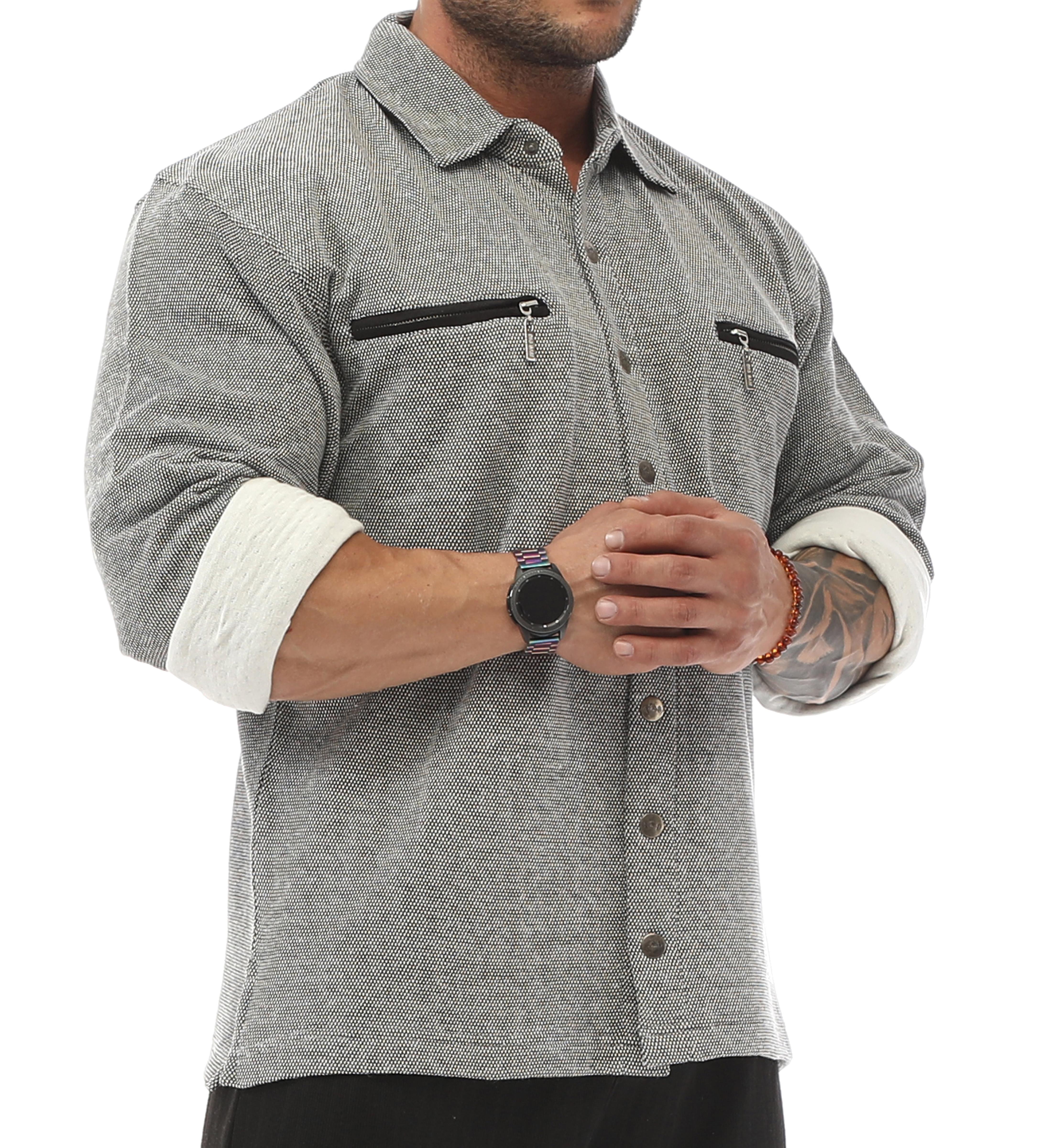 Mens Relaxed Snap Shirt