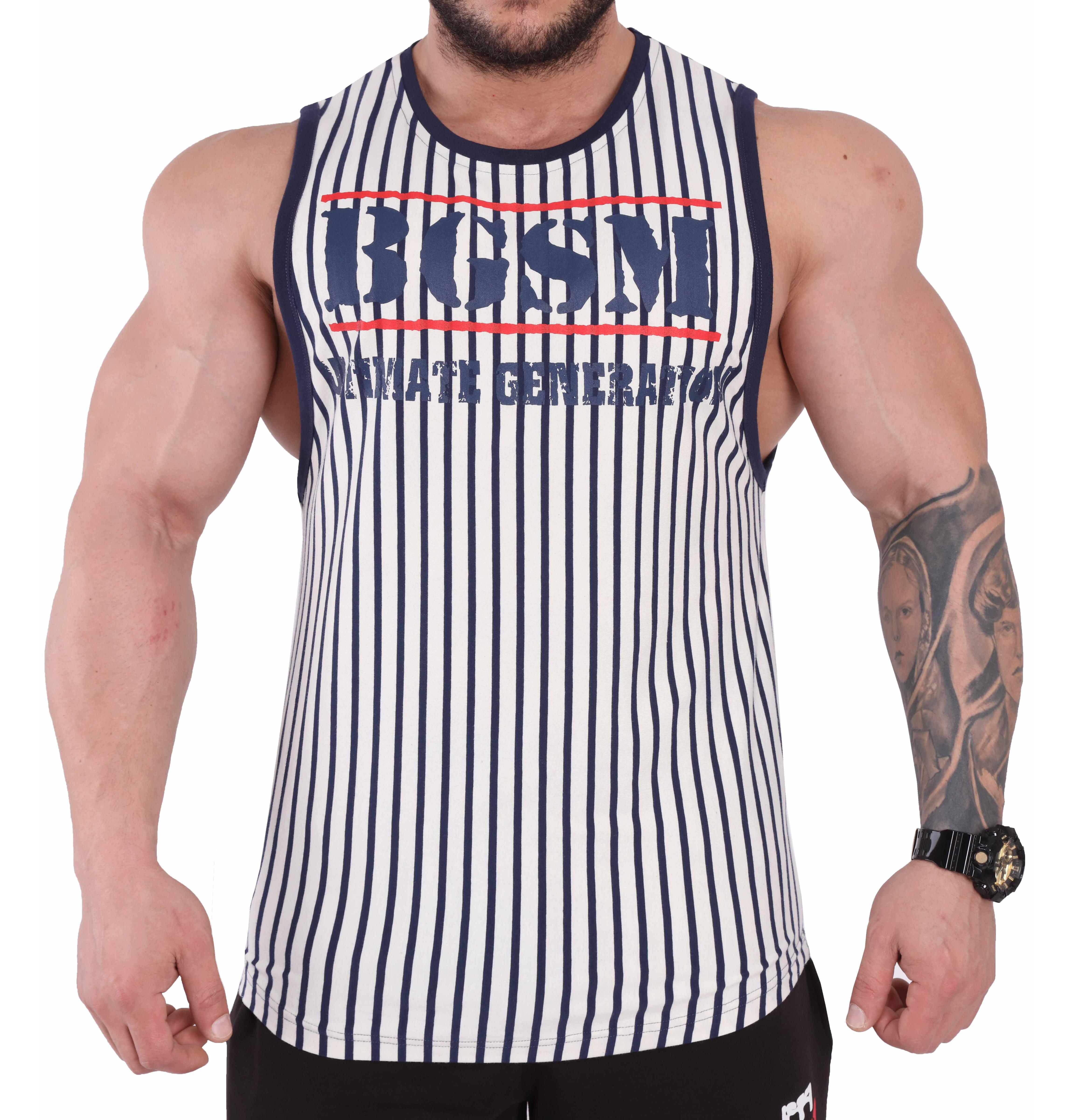 Mens Striped Tank Top