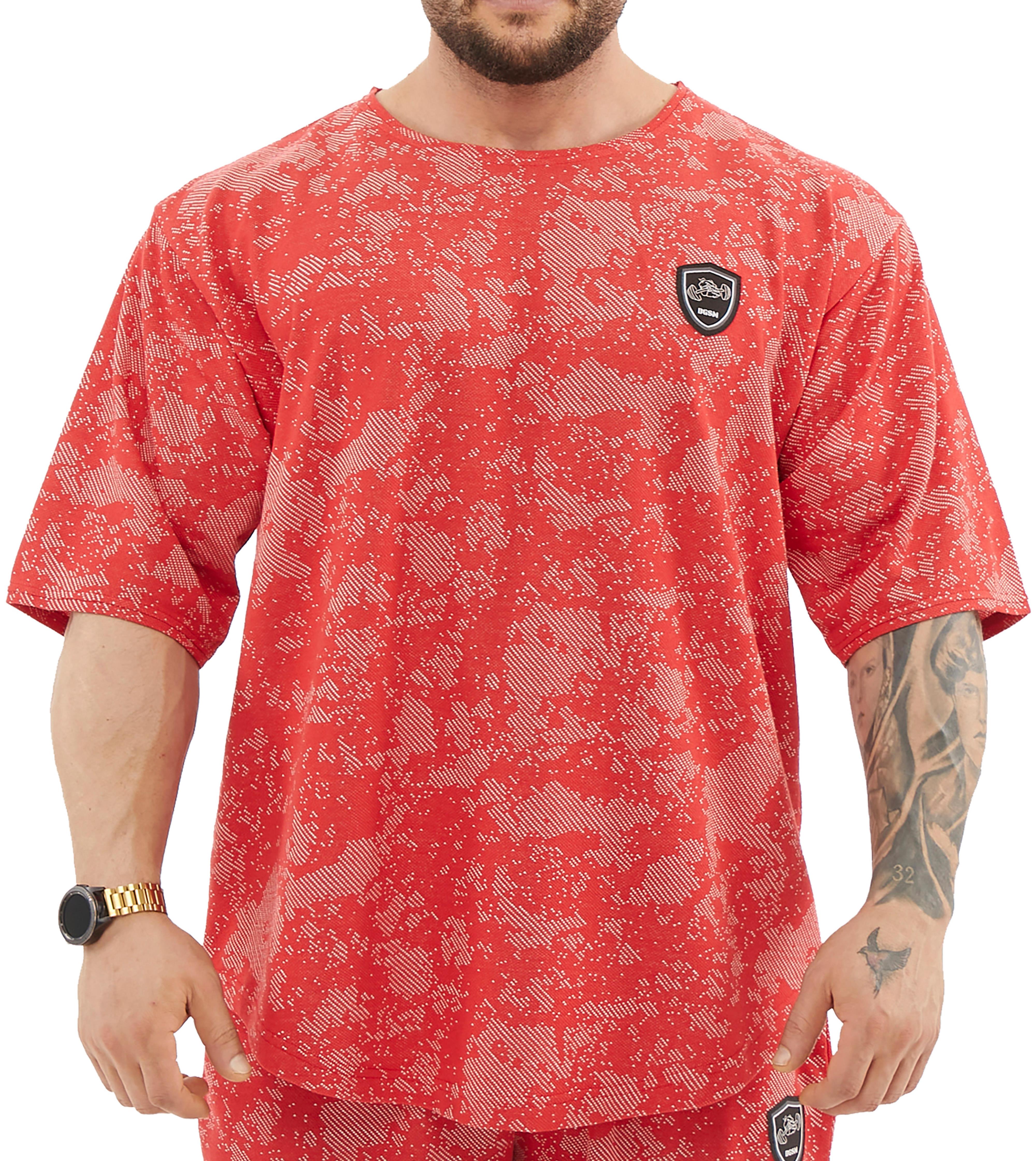 Men's Technic Camouflage Rag Top Oversize T-shirt