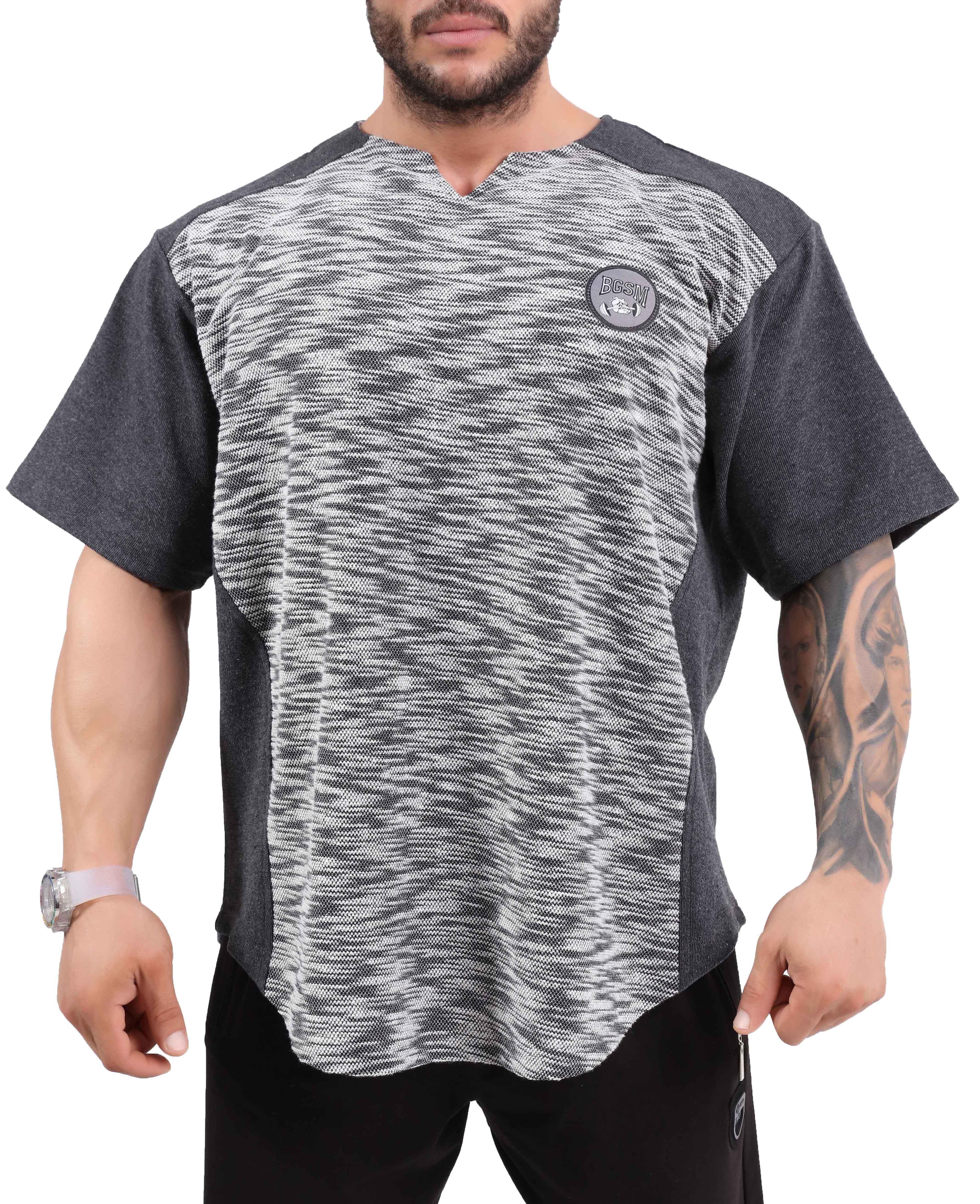 Oversize Cotton T-shirt, V-Neck Rag Top