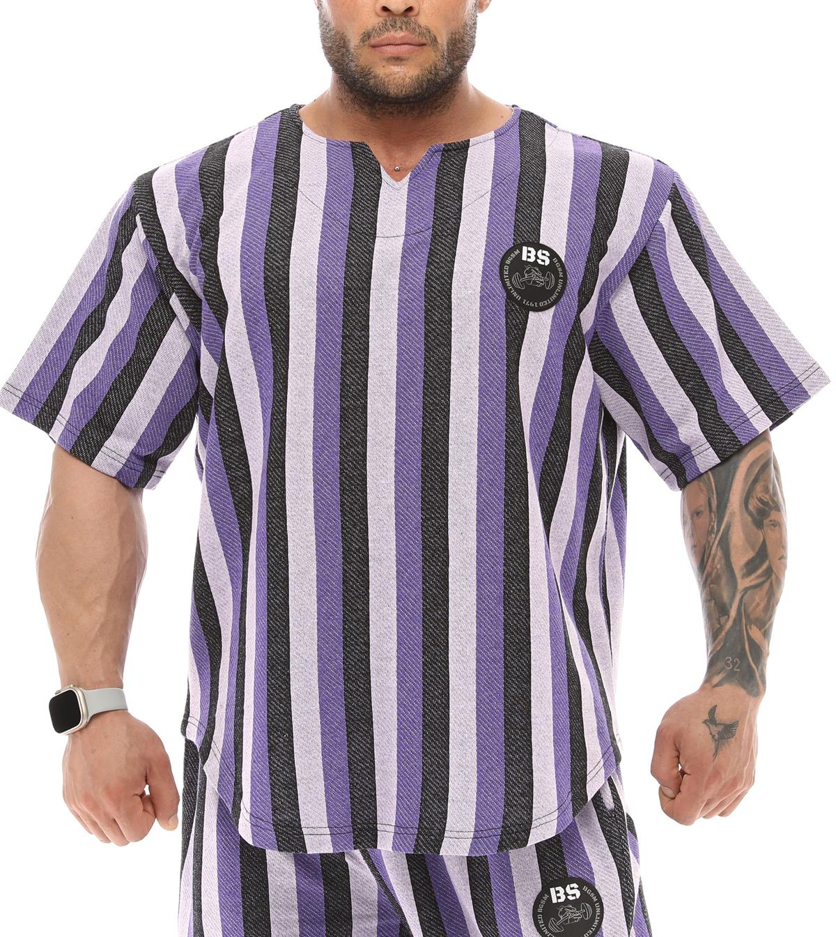 Oversize Striped Rag Top Gym T-shirt BGSM 3339