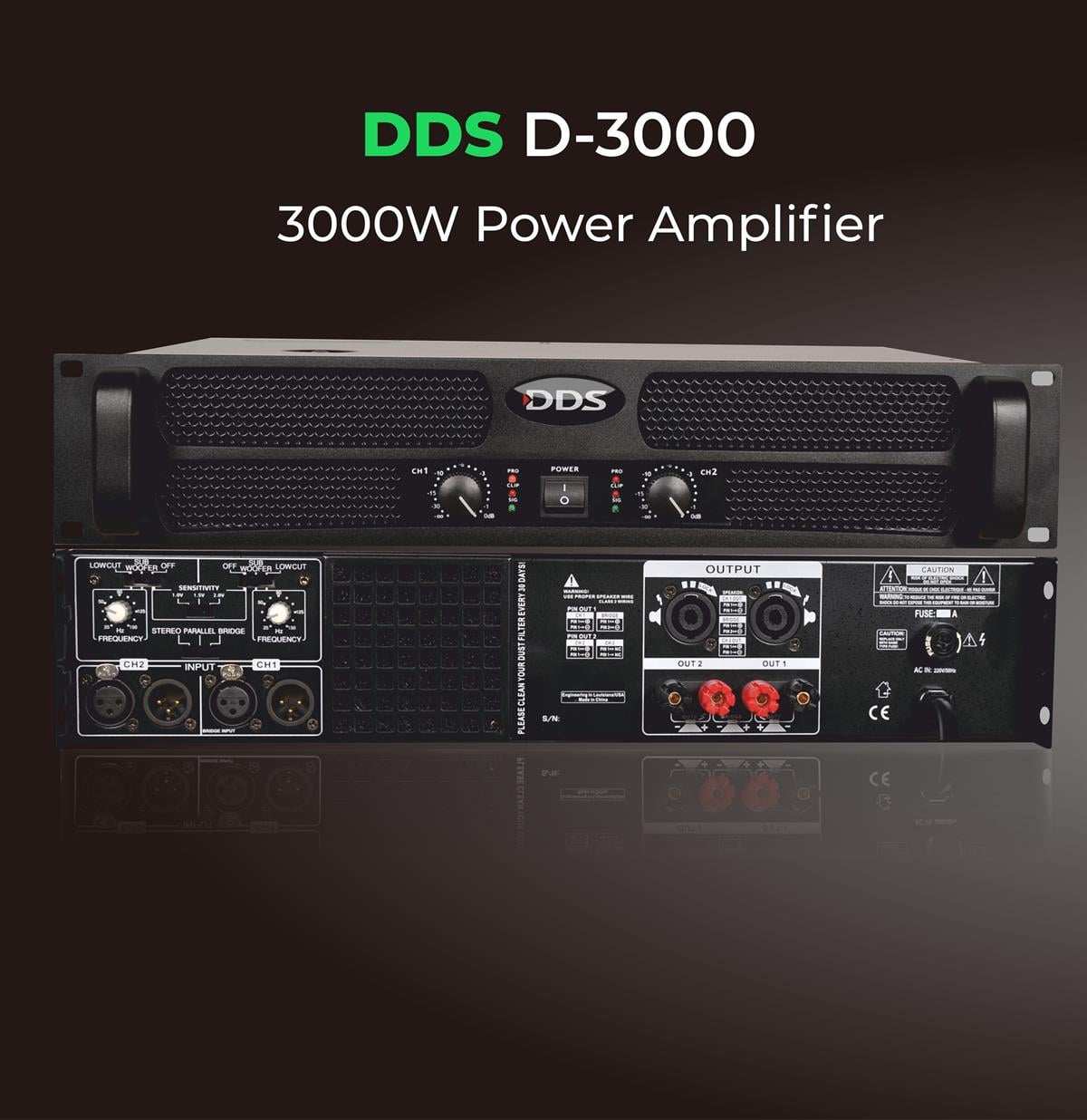DDS D3000 Power Amplifier