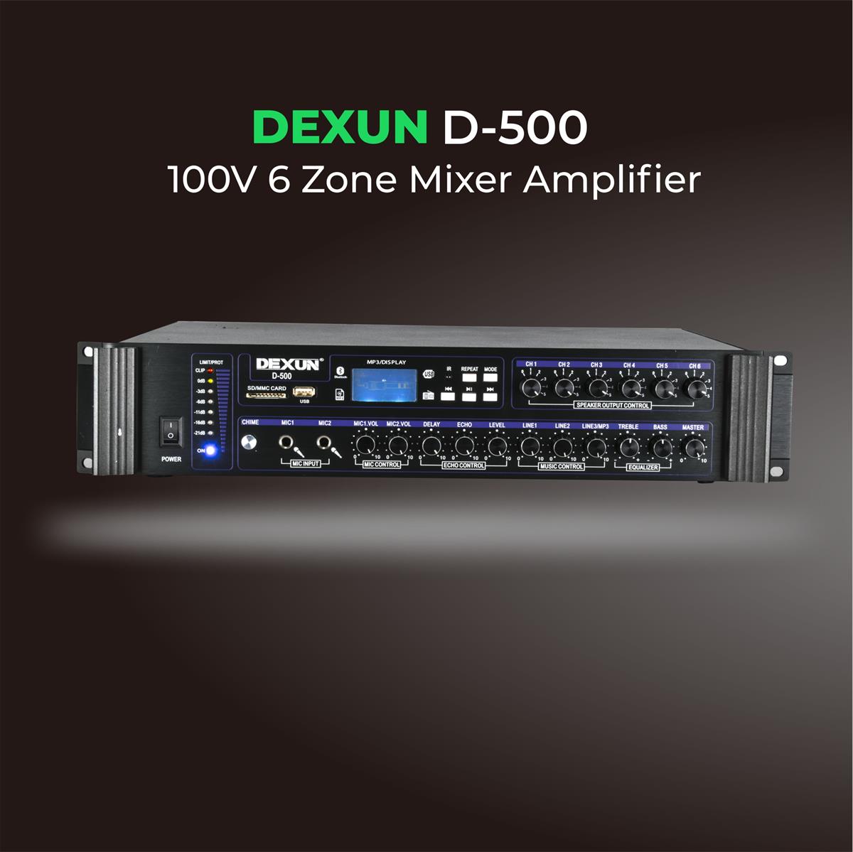 Dexun D-500 Zone Mix Amplifier