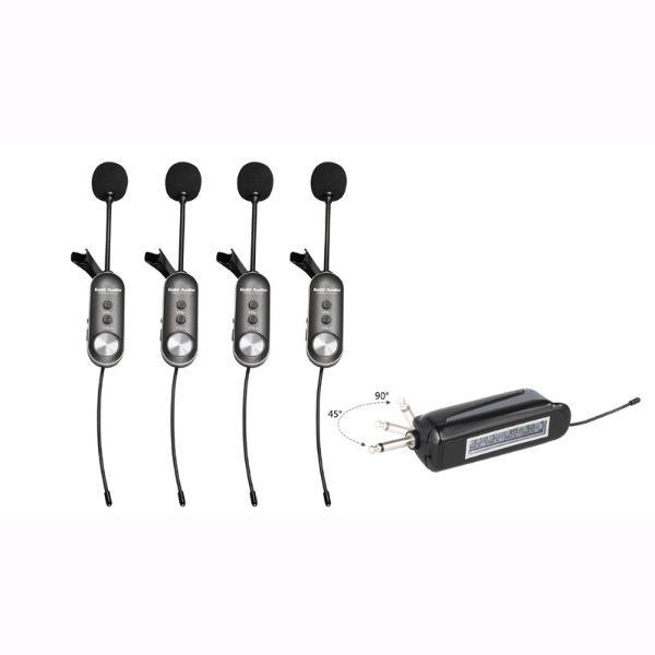 Gold Audio GX 744 UHF 4 Adet 4kanal Yaka Mikrofon