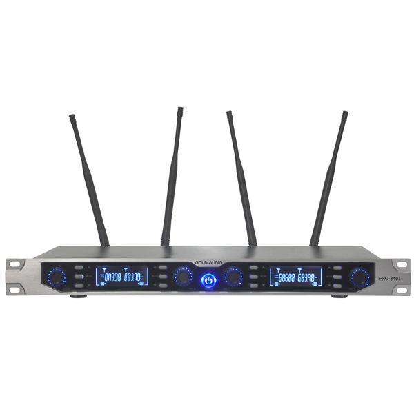 Gold Audio PRO 8401 Dört Kanallı UHF Mikrofon Alıcısı