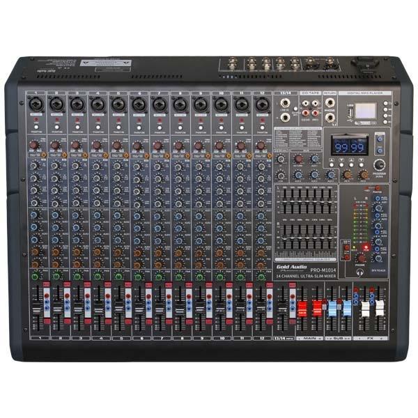 Gold Audio PRO-M 1014 10 Kanal Deck Mikser