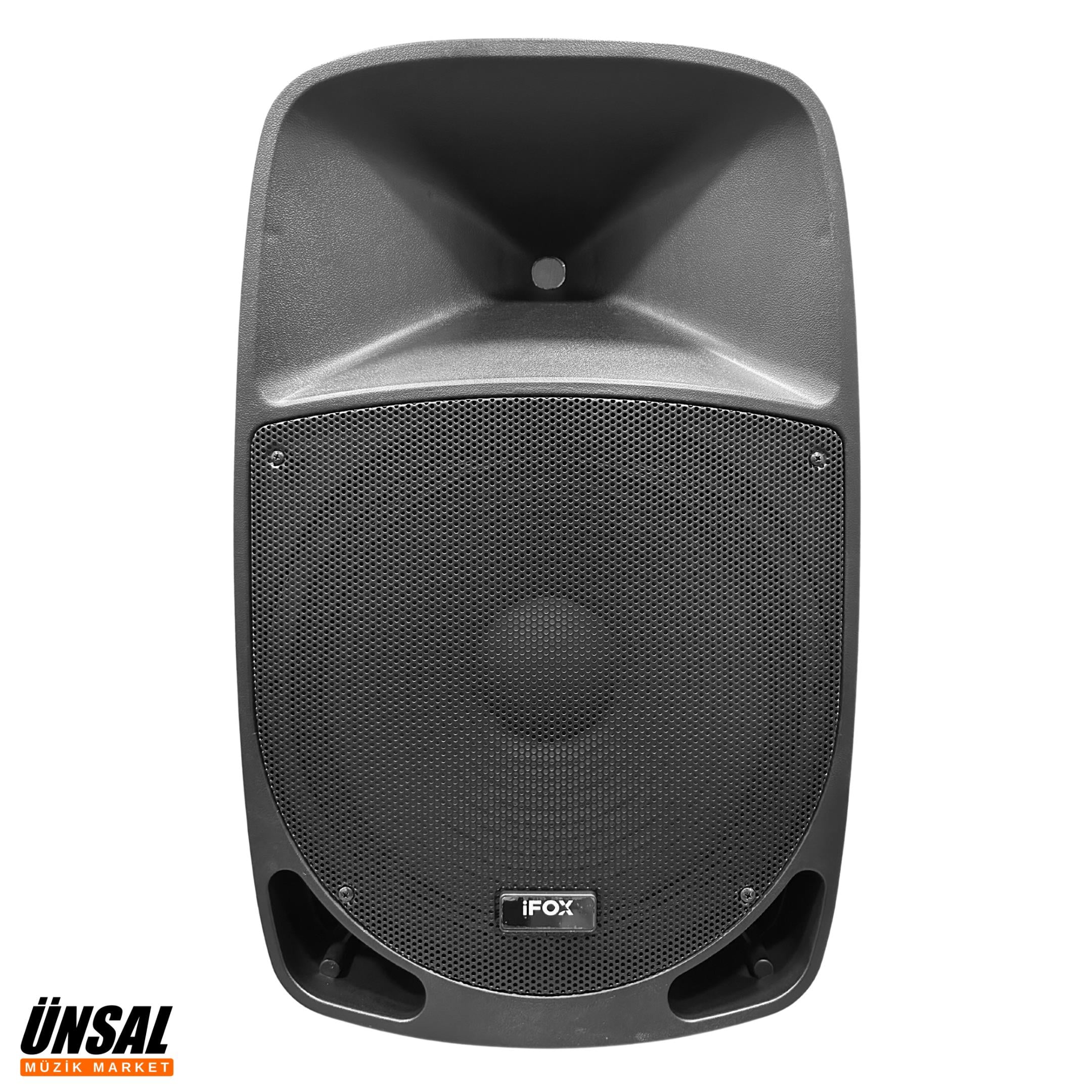 iFOX FX-1520 A 15 2 El Mikrofonlu Bluetooth Bağlantılı Taşınabilir Aktif Kabin Hoparlör