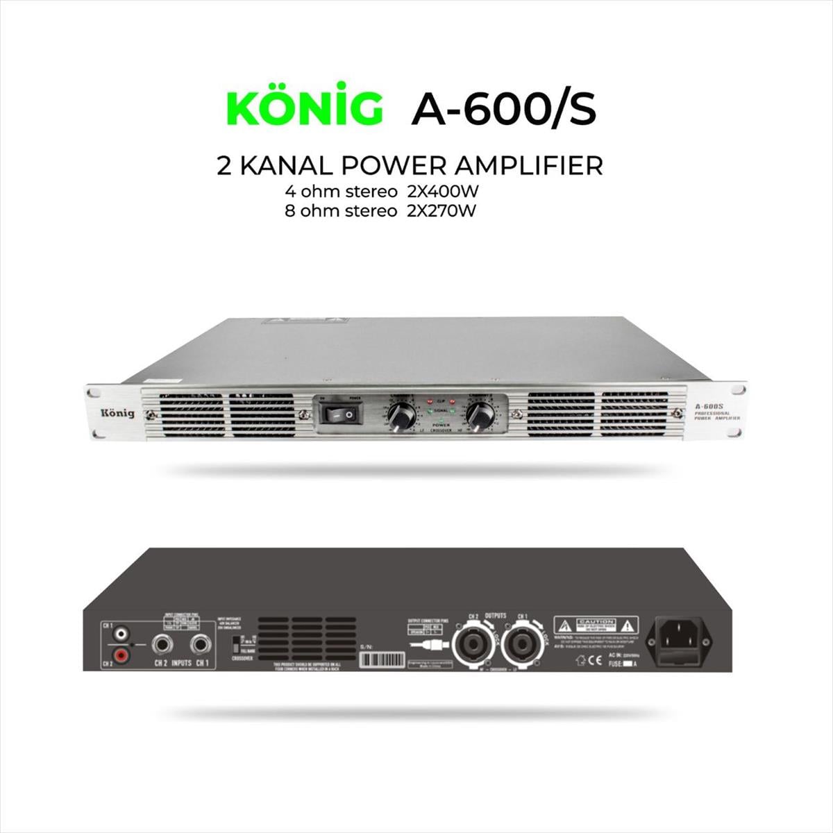 König A–600 S Power Amplifier
