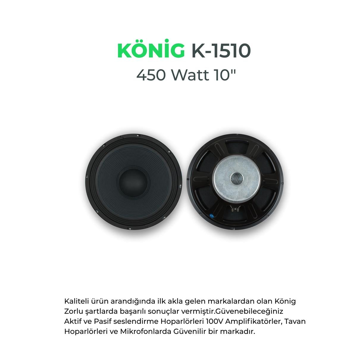 König K-1510 Çıplak Hoparlör