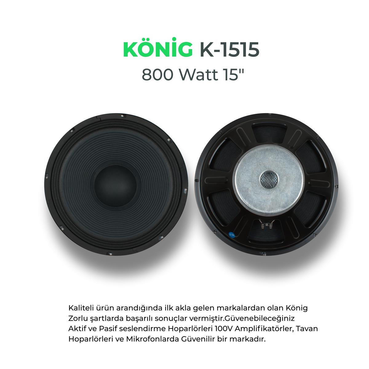 König K-1515 Çıplak Hoparlör