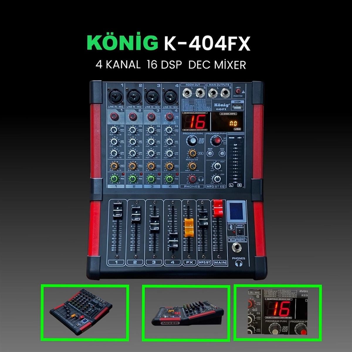 König K–404 FX Deck Mikser
