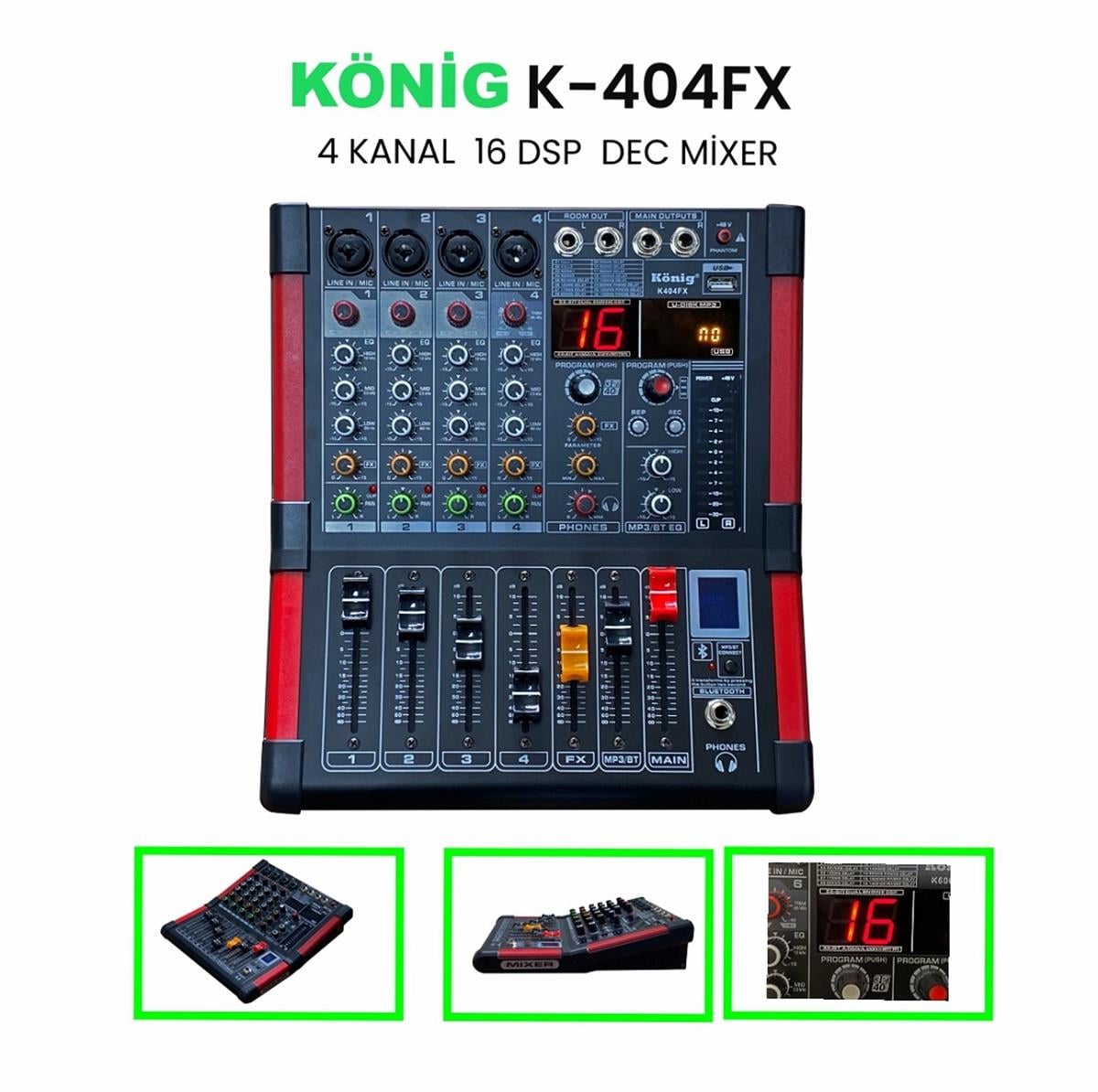 König K–404 FX Deck Mikser