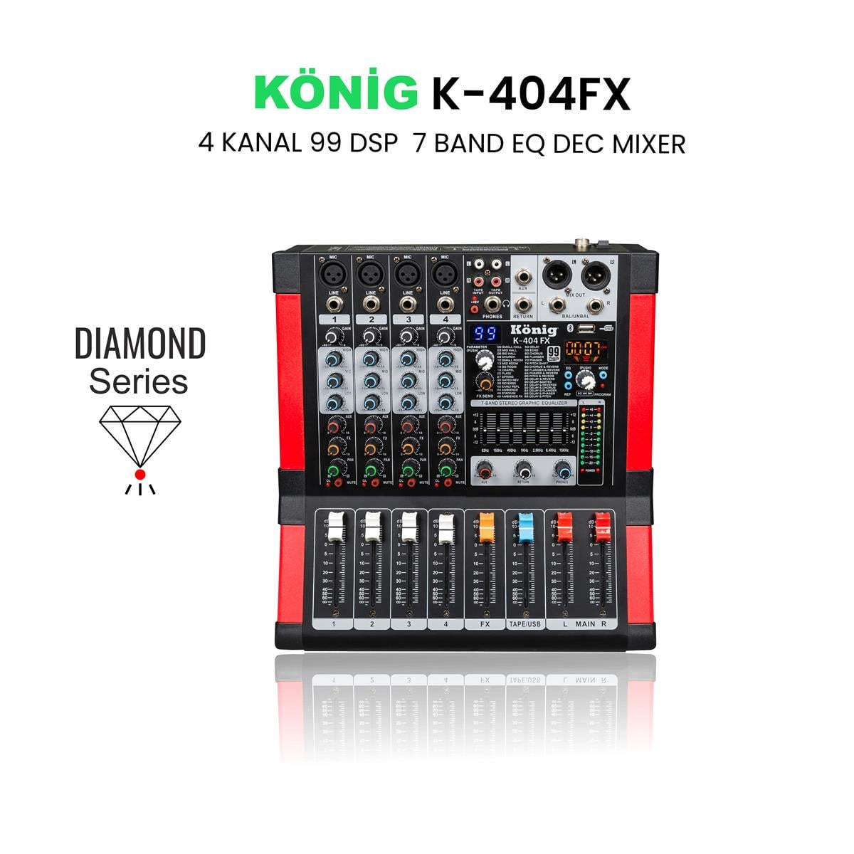 König K–404 FX DIAMOND Deck Mikser