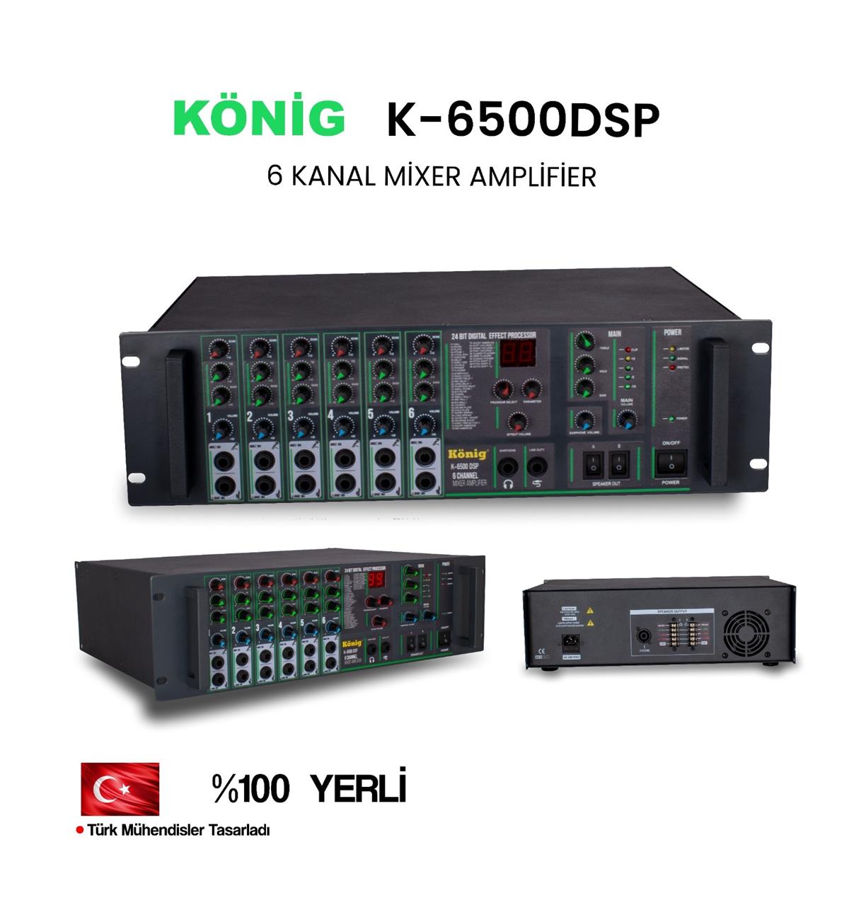 König K–6500 DSP 500W Amfili Mikser