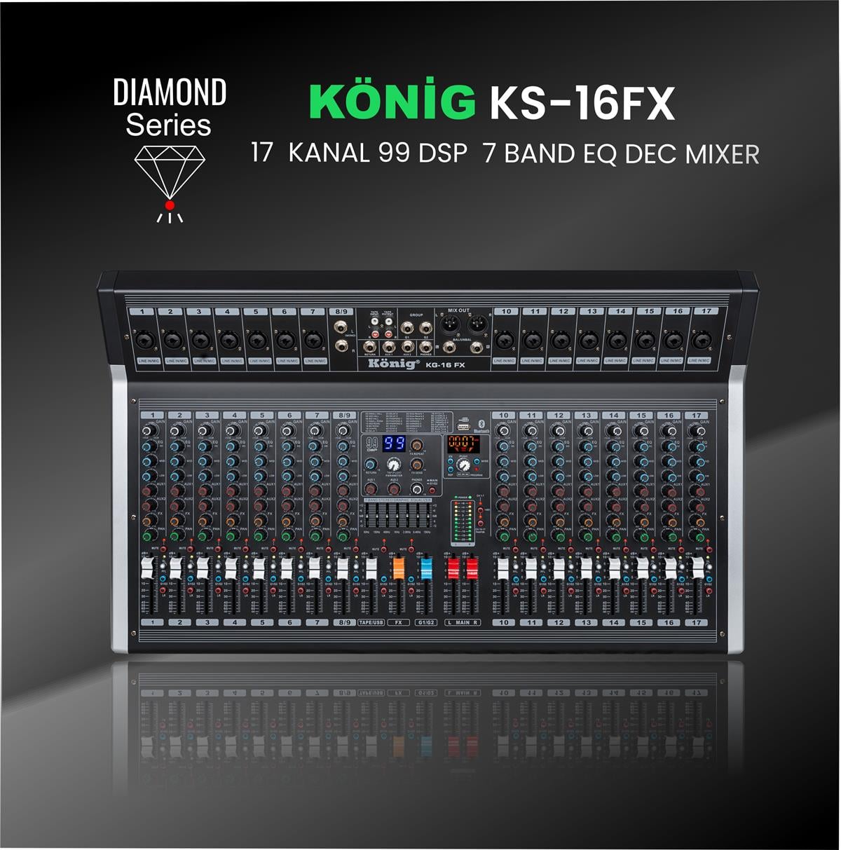 König KG–16 FX DIAMOND Deck Mikser