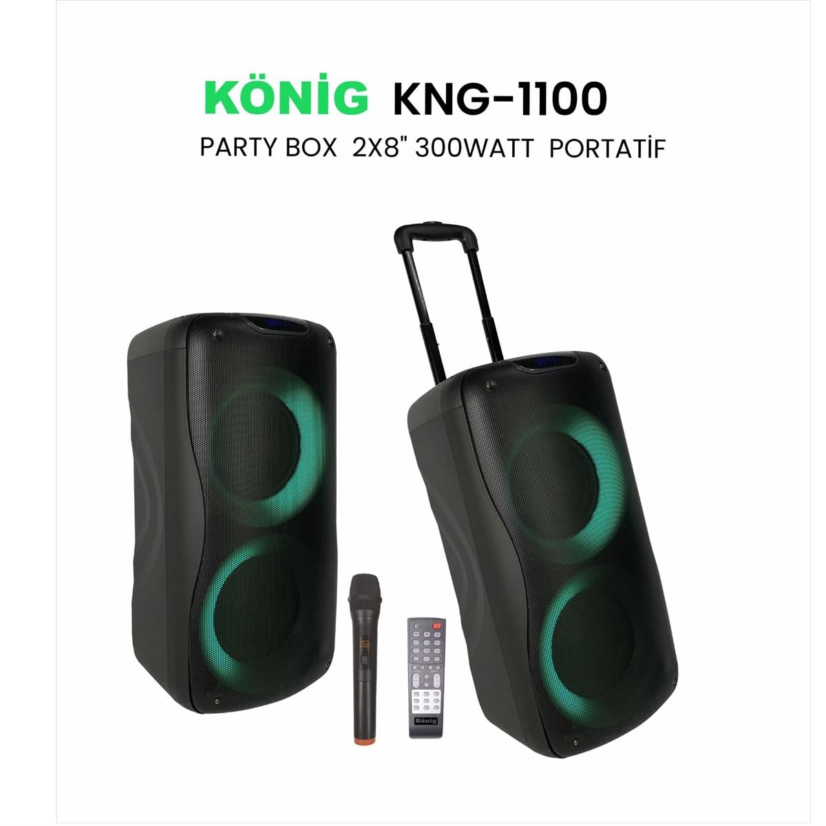 König KNG–1100 Party Box Aktif Hoparlör