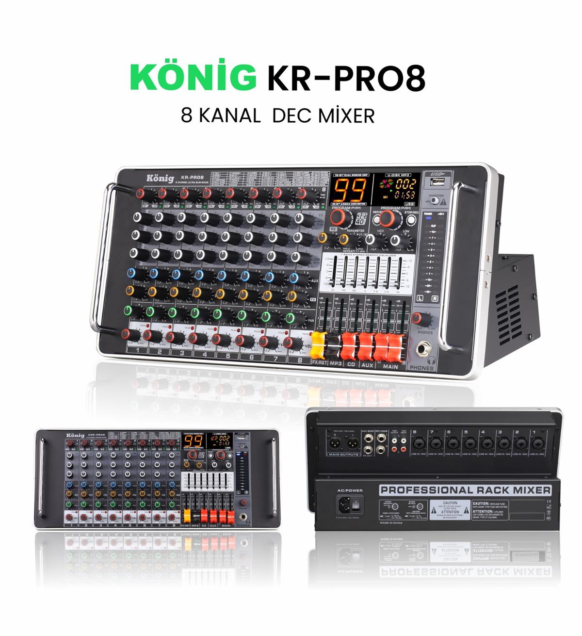 König KR–PRO8 Deck Mikser