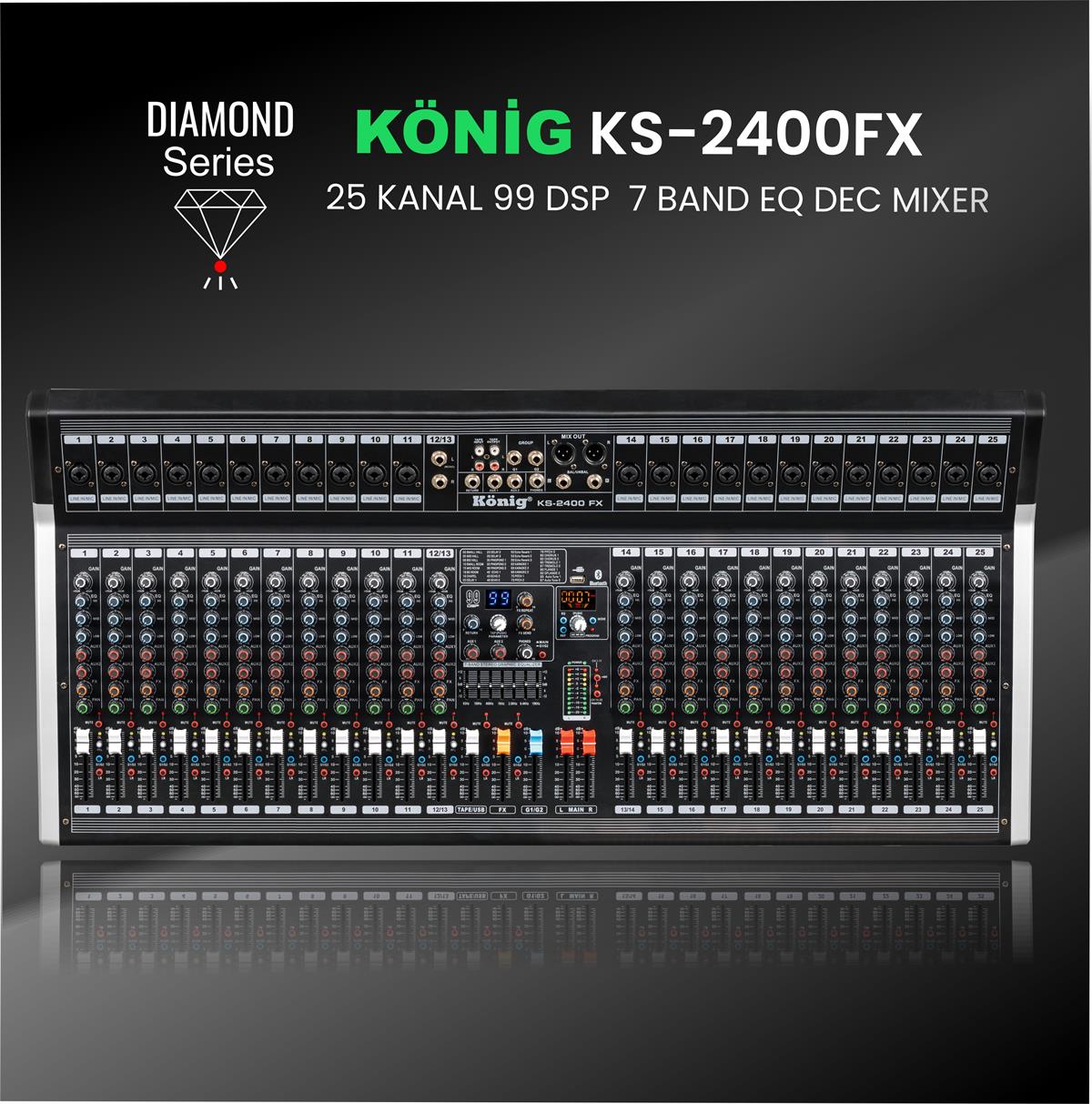 König KS–2400 FX DIAMOND Deck Mikser