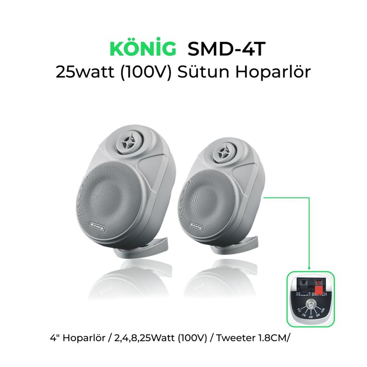 König SMD–4T Sütun Hoparlör