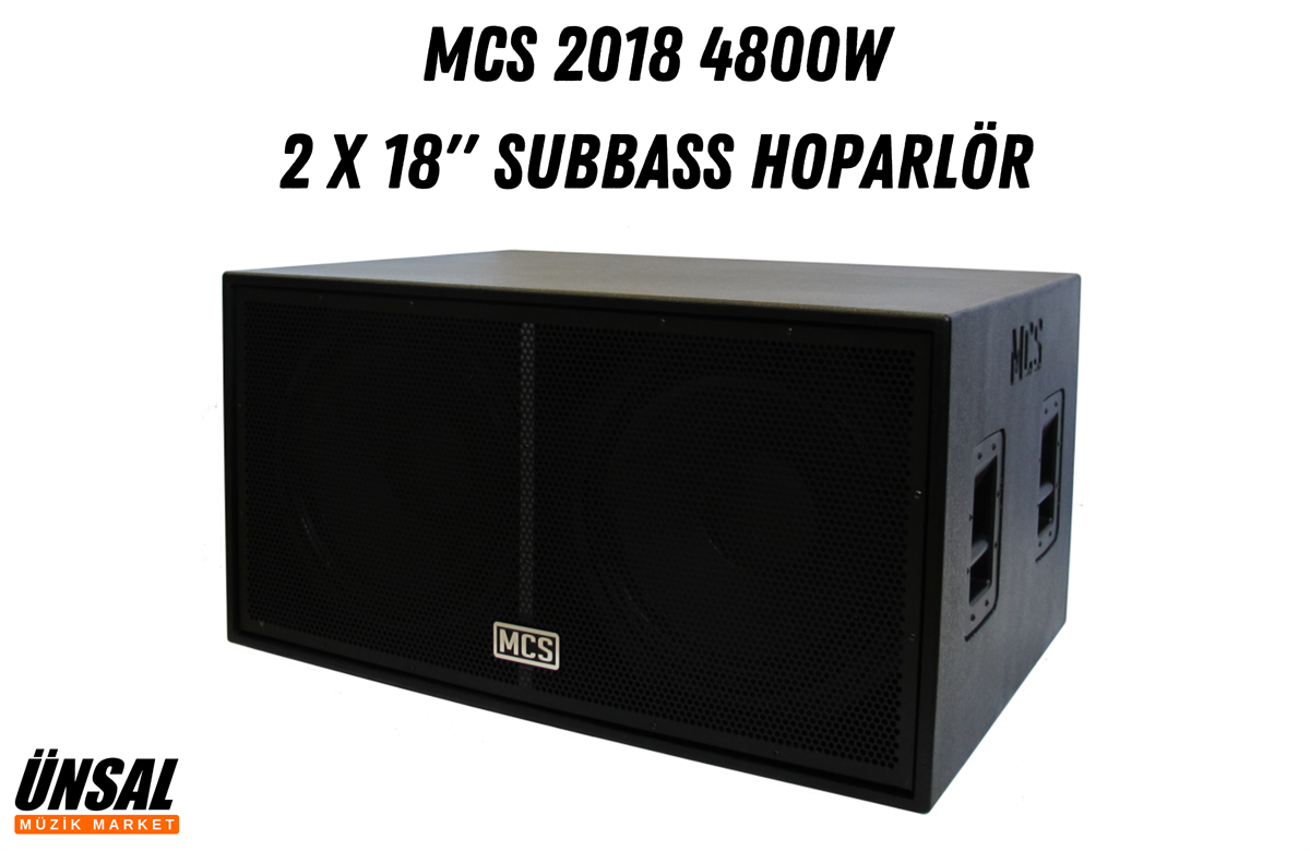 MCS 2018 4800W 2 x 18 Subbass Kabin Hoparlör