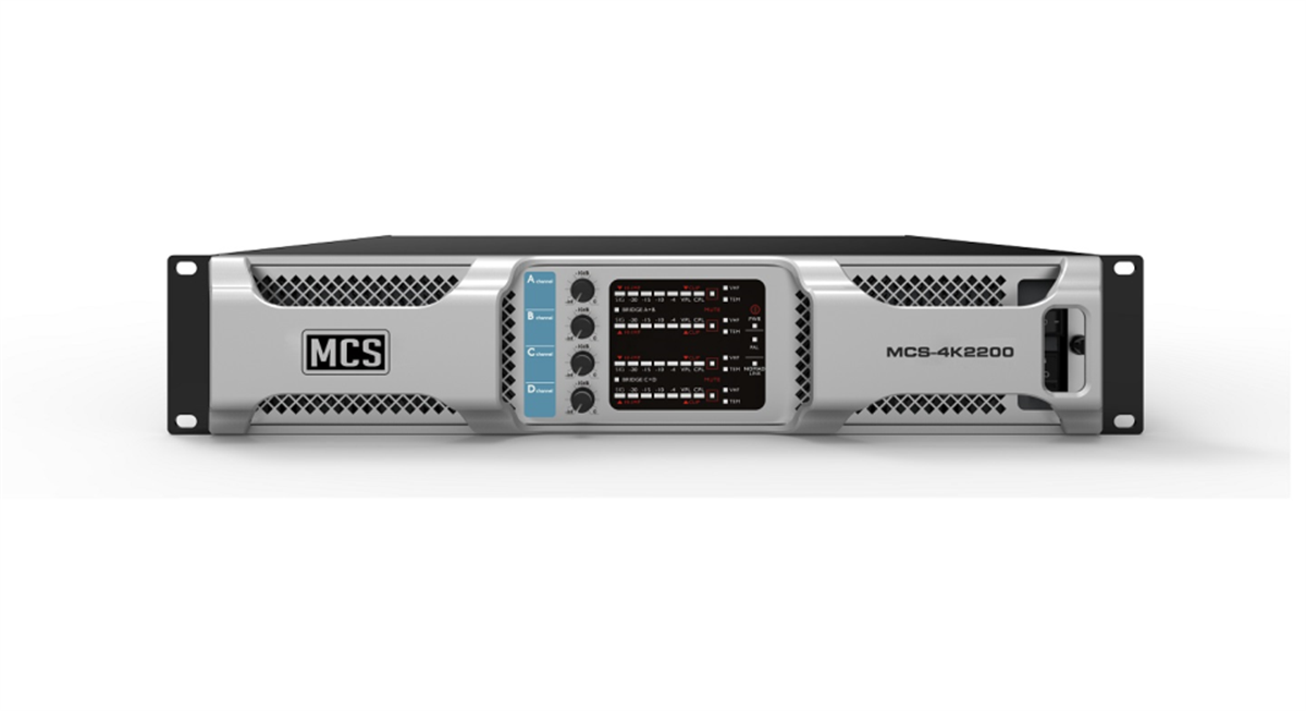 MCS 4K2200 4 x 2200W Power Amfi