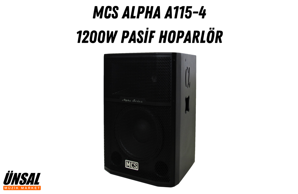 MCS Alpha A115-4 1200W Pasif Kabin Hoparlör
