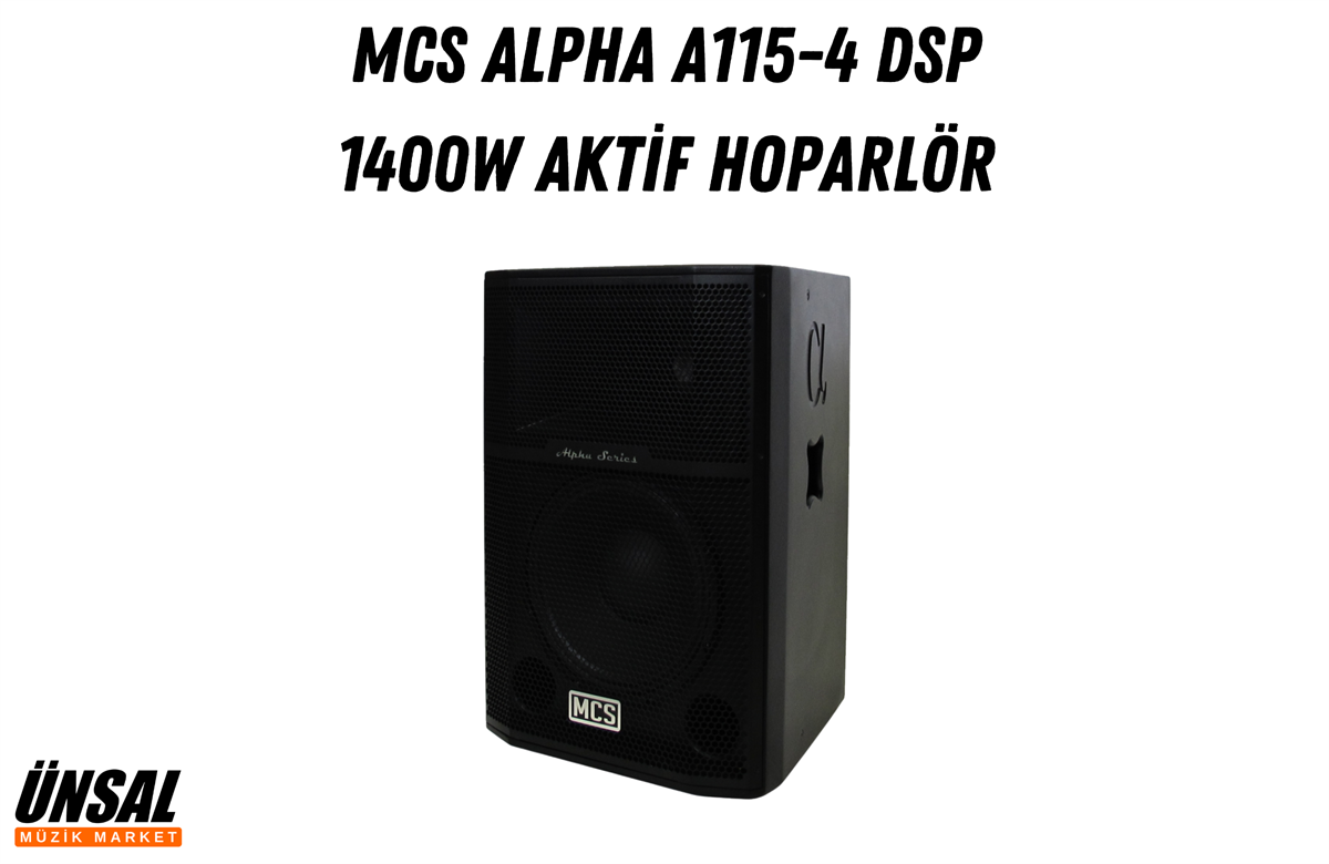 MCS Alpha A115-4 DSP 1400W Aktif Kabin Hoparlör