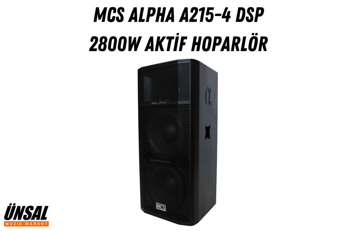 MCS Alpha A215-4 DSP 2800W Aktif Kule Kabin Hoparlör