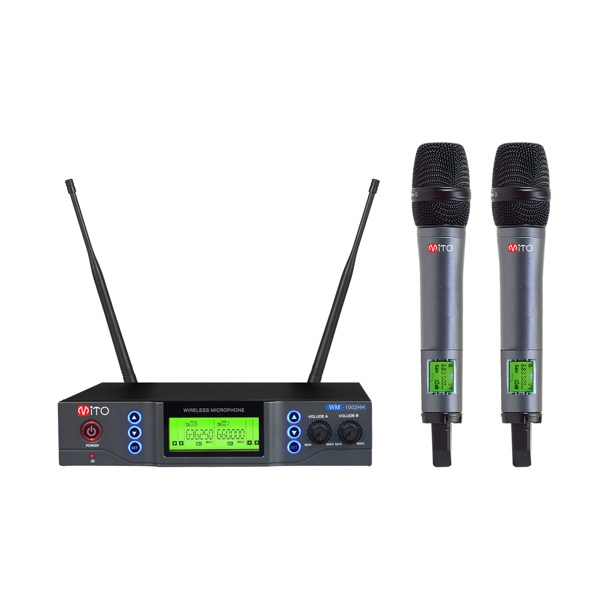 MITO WM-1002 HH Kablosuz Çift El Mikrofon