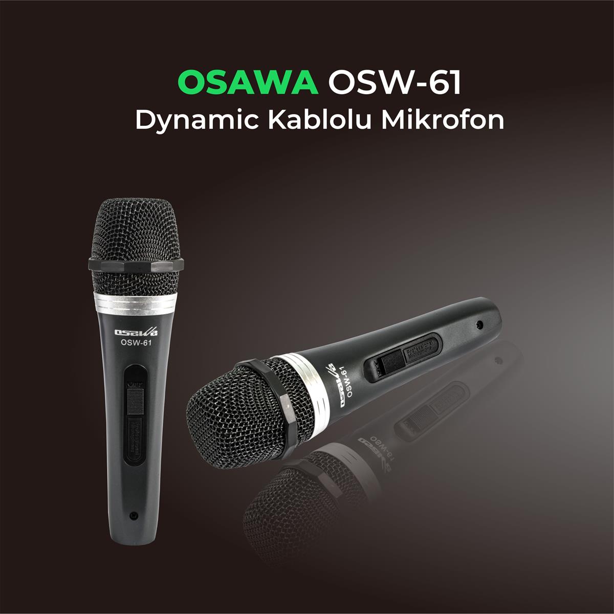Osawa OSW–61 Dinamic Kablolu Mikrofon