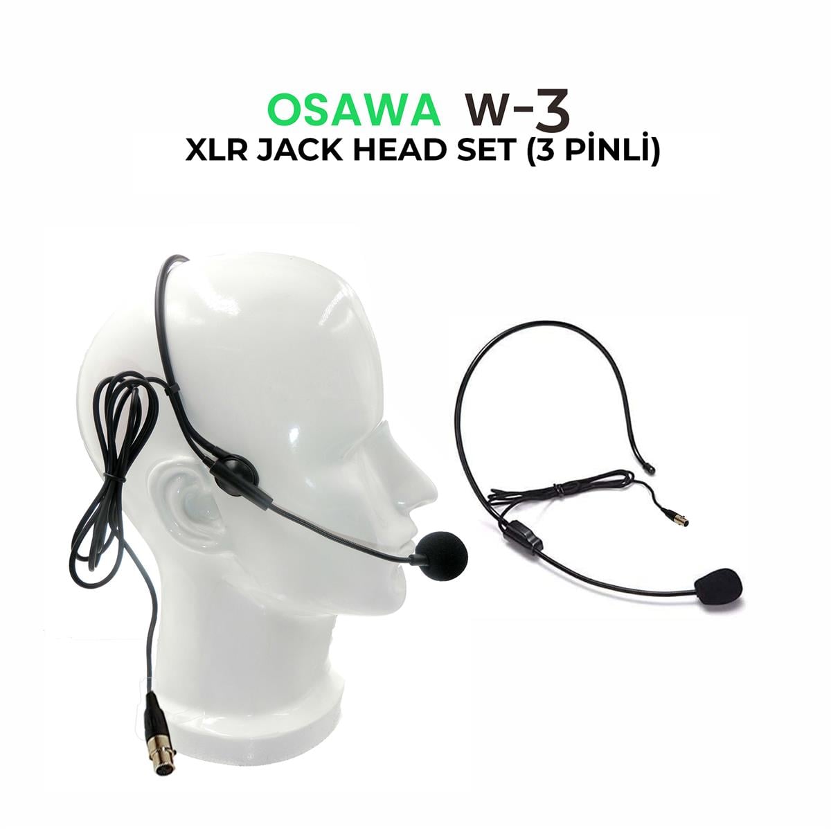 Osawa W–3 Kablolu Headset Mikrofonu