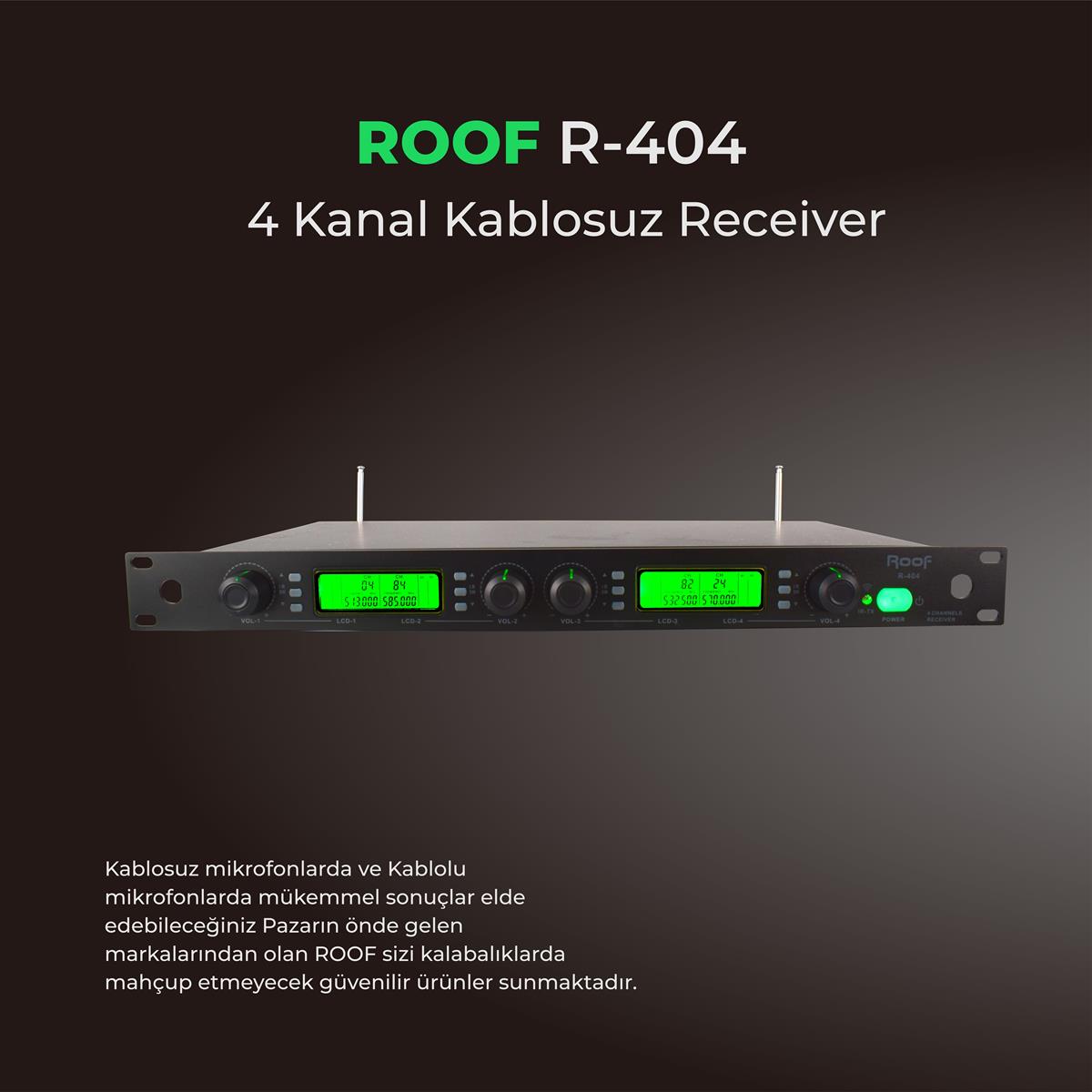 Roof R-404 4 Kanal UHF Receiver