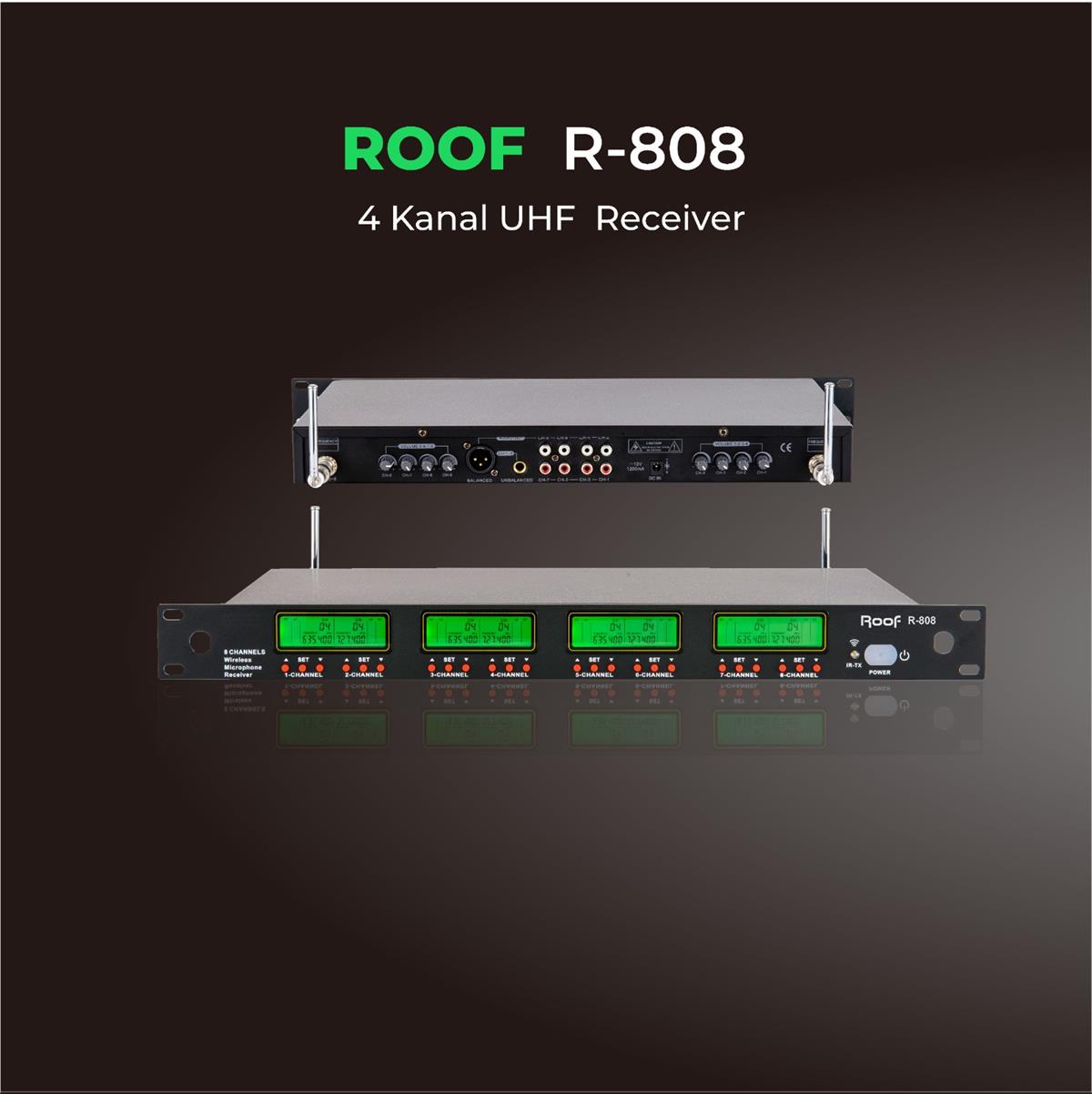 Roof R-808 8 Kanal UHF Receiver