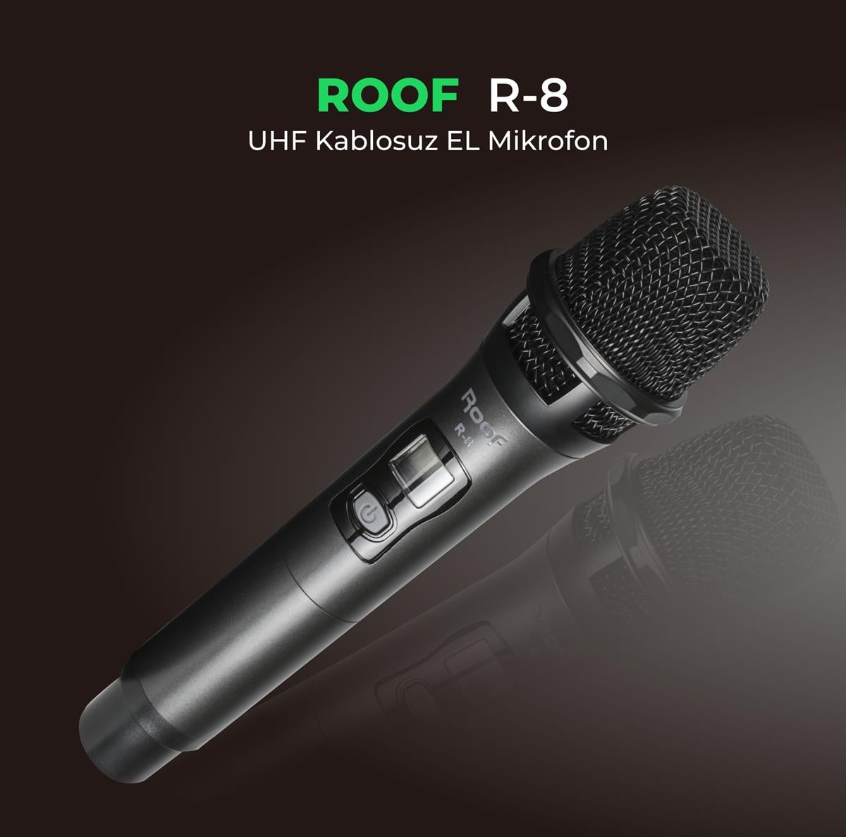 Roof R-8 Tek El Telsiz Mikrofon