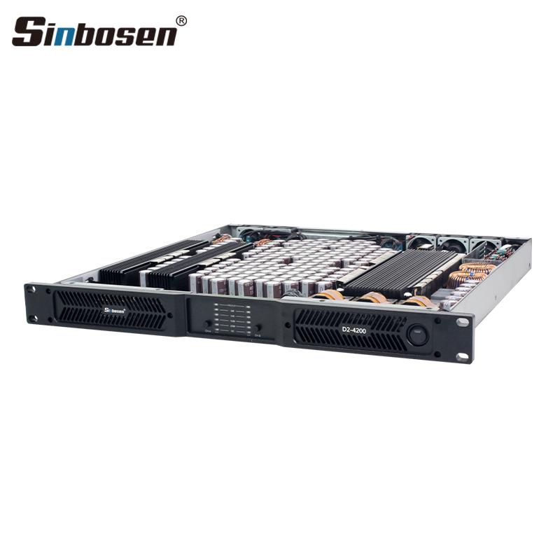 Sinbosen D2-4200 Profesyonel Hat Trafolu 2 Kanallı Subwoofer Amplifikatör Amfi