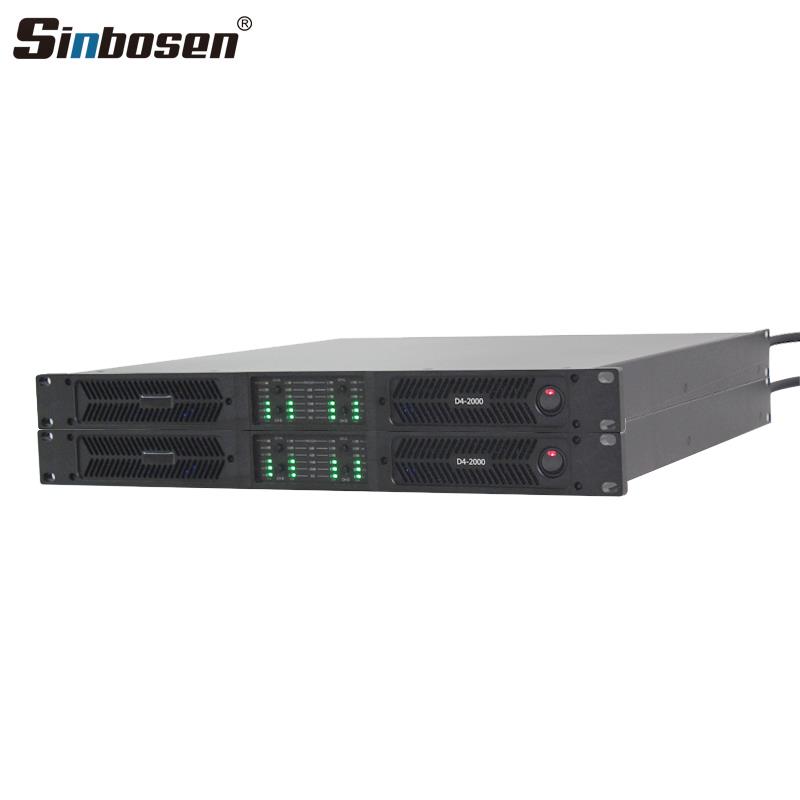 Sinbosen D4-2000 Profesyonel Hat Trafolu DSP 2 Kanallı Dijital Amplifikatör Amfi
