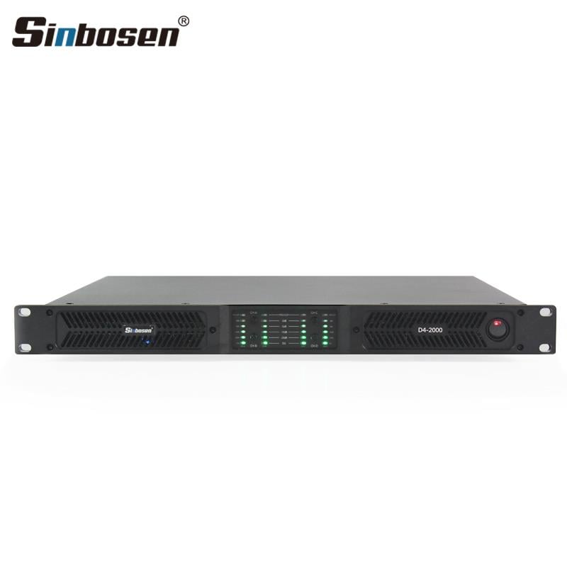 Sinbosen D4-2000 Profesyonel Hat Trafolu 2 Kanallı Amplifikatör Amfi