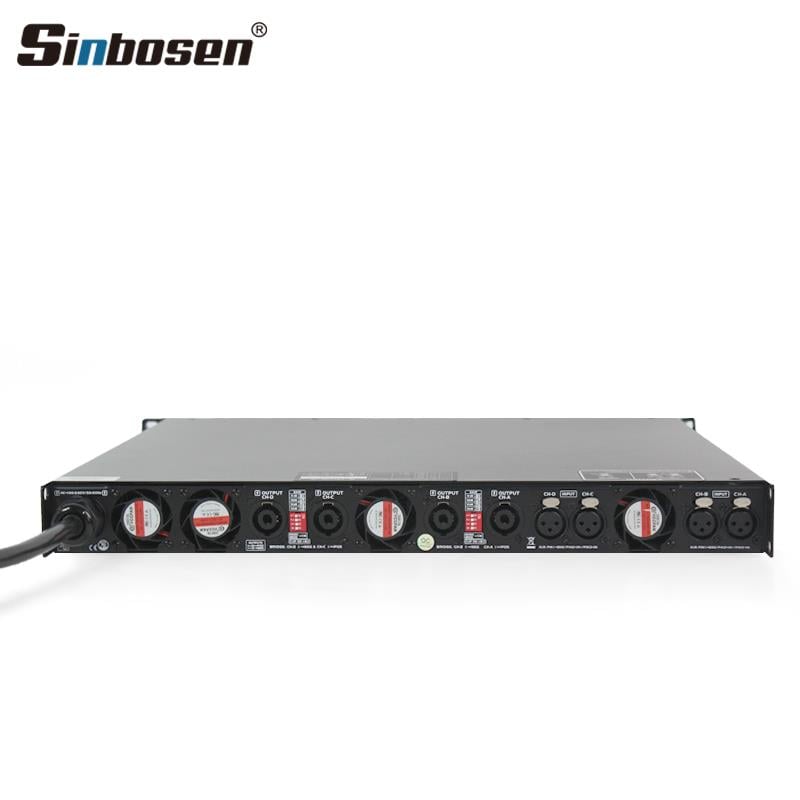 Sinbosen D4-2000 Profesyonel Hat Trafolu 2 Kanallı Amplifikatör Amfi