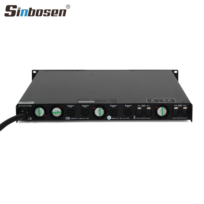 Sinbosen D4-3000 Profesyonel Hat Trafolu DSP 4 Kanallı Dijital Amplifikatör Amfi