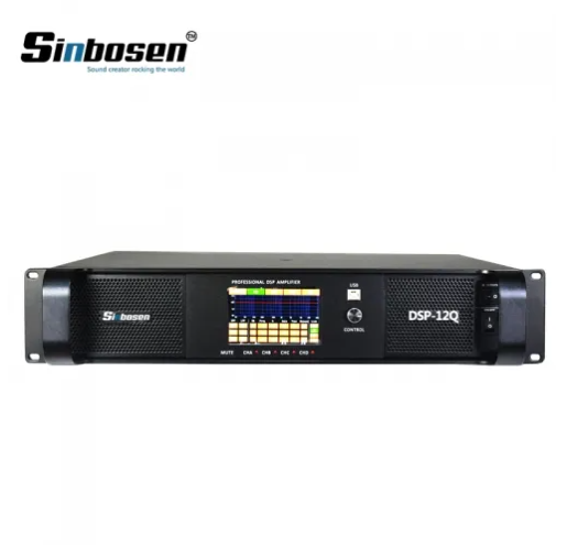 Sinbosen DSP12000Q 4 Kanal Subwoofer Digital DSP Yüksek Kaliteli Power Amplifier Amplifikatör