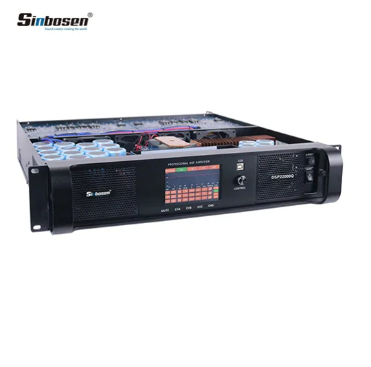 Sinbosen DSP22000Q 4 Kanal Subwoofer Digital DSP Yüksek Kaliteli Power Amplifier Amplifikatör