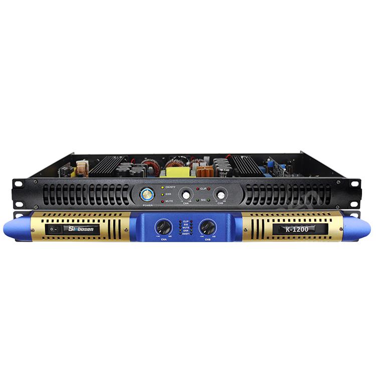 Sinbosen K-1200 2 Kanal Yeni Tasarım Digital Power Amplifier Amplifikatör