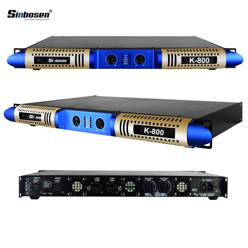 Sinbosen K-800 2 Kanal Yeni Tasarım Digital Power Amplifier Amplifikatör