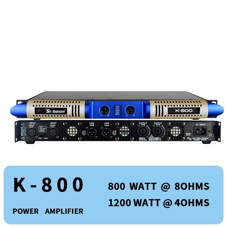 Sinbosen K-800 2 Kanal Yeni Tasarım Digital Power Amplifier Amplifikatör