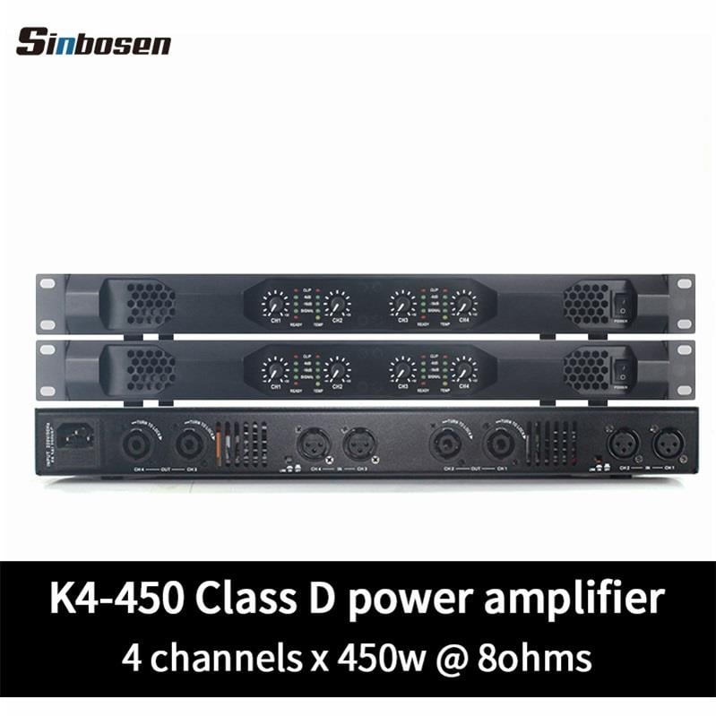 Sinbosen K4-450 4 Kanal Digital Power Amplifier Amplifikatör