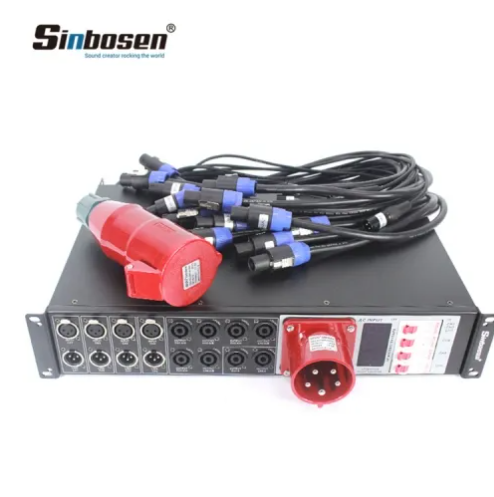 Sinbosen Power Distributor LAS4+8 5 çekirdek Profesyonel Ses Sistemi Hat Dizisi Hoparlörler Güç Kontrol Cihazı Distribütörü