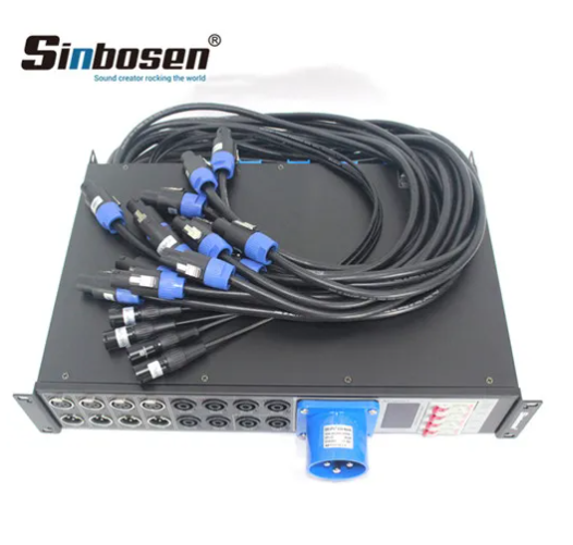 Sinbosen Power Distributor LAS4+8 Profesyonel Ses Sistemi Hat Dizisi Hoparlörler Güç Kontrol Cihazı Distribütörü