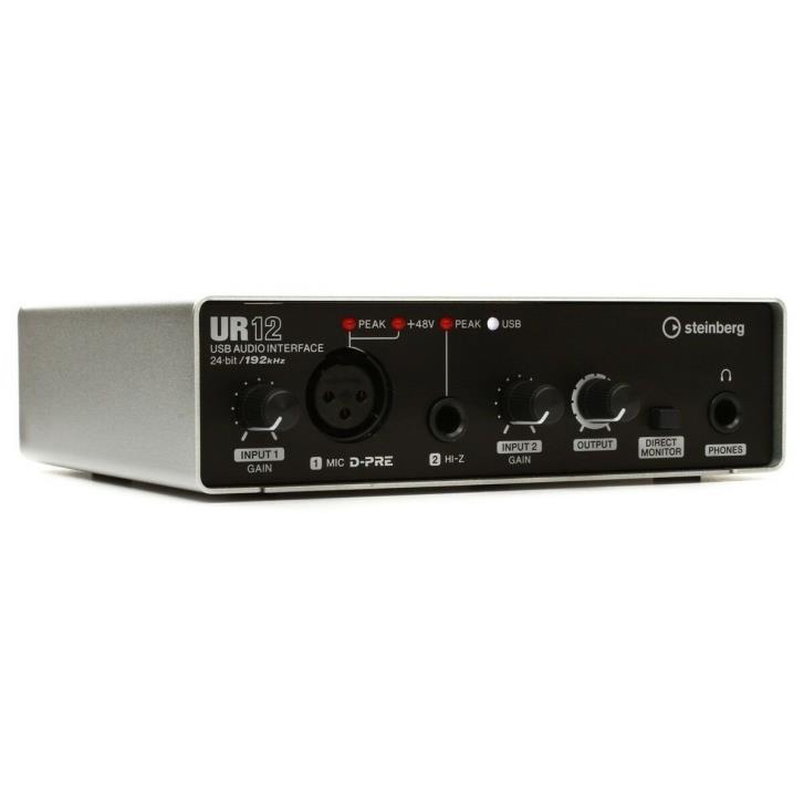 Steinberg UR12 2 Kanal USB Ses Kartı (Gümüş)